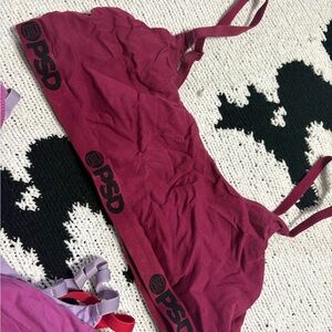 PSD Women's Deep Red Bralette